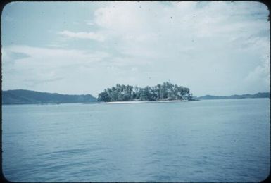 Looking towards Rogeia Island, in distance, Milne Bay : Samarai, D'Entrecasteaux Islands, Papua New Guinea, June 1956 / Terence and Margaret Spencer