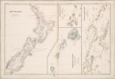 New Zealand ; Sandwich Islands or Hawaiian Group ; Galapagos Islands ; Papuan Archipelago / drawn & engraved by J. Bartholomew, Edinbr