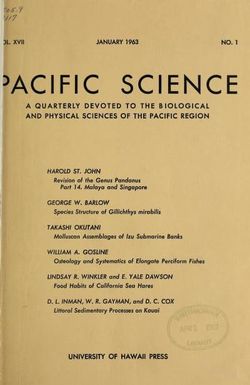 Pacific science