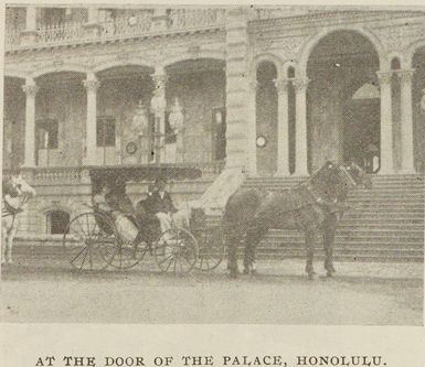 At the door of the Palace, Honolulu