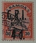 Stamp: Samoan Four Pence