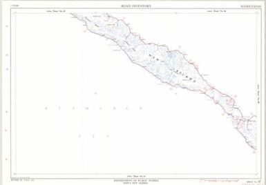 Papua New Guinea road inventory, July 1975: Namatanai (Sheet 47)