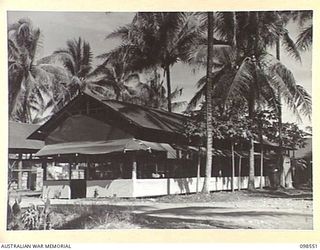 LAE, NEW GUINEA. 1945-10-22. THE HEADQUARTERS ORDERLY ROOM, AUSTRALIAN ARMY CANTEENS SERVICE