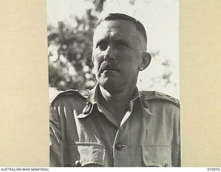 PORT MORESBY, PAPUA, 1944-03-13. VX20308 MAJOR-GENERAL F.H. BERRYMAN, CBE, DSO, GENERAL OFFICER COMMANDING 2ND AUSTRALIAN CORPS