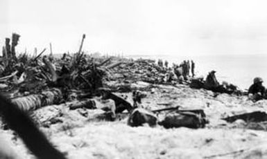 [Wreckage and Debris on Namur Island]