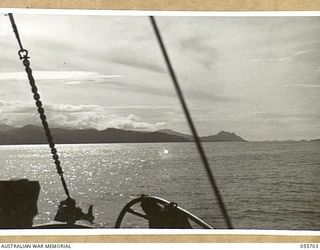 MOROBE, NEW GUINEA. 1943-08-15. COASTLINE BETWEEN NASSAU BAY AND MOROBE