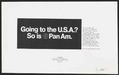 Going to the U.S.A.? So is Pan Am.