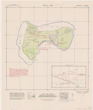 Sketch map Wuvulu Island / prepared for the Chief Engineer, GHQ, SWPA, by Engineer Intelligence Section, GHQ, SWPA; compiled by 25th Photo Sql, 6th Photo Group U.S.Army; reproduced by OCE - GHQ