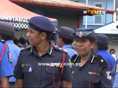 Lae Police Officers Commemorate National Police Remembrance Day