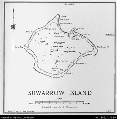 Cook Islands, Suwarrow Island, 1:67 000, 1961