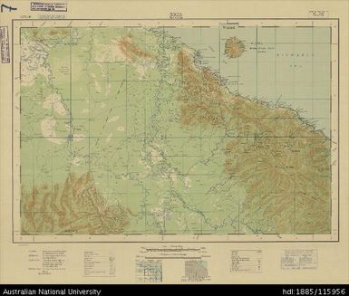 Papua New Guinea, Equatorial New Guinea, Bogia, 4 Mile Strategic series, Sheet 2081, 1944, 1:253 440