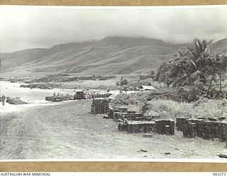 WALINGAI BEACH, NEW GUINEA. 1944-01-02. GENERAL VIEW OF THE WALINGAI AREA. (TO JOIN TO PHOTOGRAPH NO. 63271)