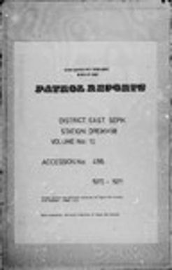 Patrol Reports. East Sepik District, Dreikikir, 1970 - 1971