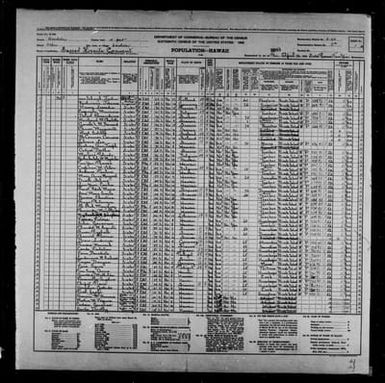1940 Census Population Schedules - Hawaii - Honolulu County - ED 2-164