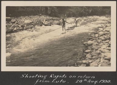 Rapids near Lutu, Fiji, August 1930