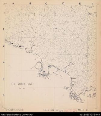 Solomon Islands, Choiseul, (Lauru), Series: Sketch, Sheet 5, 1968?, 1:50 000