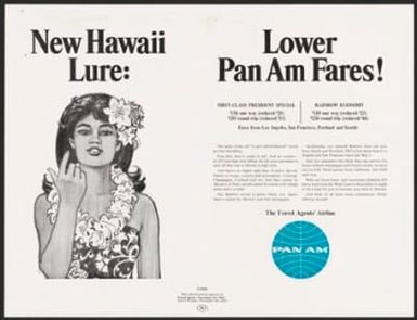 New Hawaii Lure: Lower Pan Am Fares!