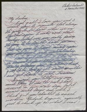 [Letter from James Patrick to Mary Jean Ross - November 2, 1944]