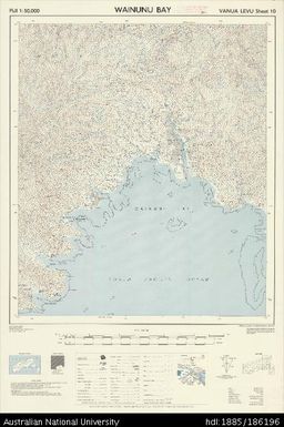 Fiji, Vanua Levu, Wainunu Bay, Series: X754, Sheet 10, 1961, 1:50 000