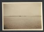 Steam ship, land in background, New Zealand?