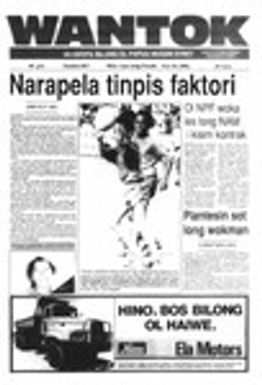 Wantok Niuspepa--Issue No. 0937 (June 18, 1992)