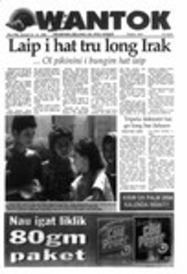 Wantok Niuspepa--Issue No. 1539 (January 15, 2004)