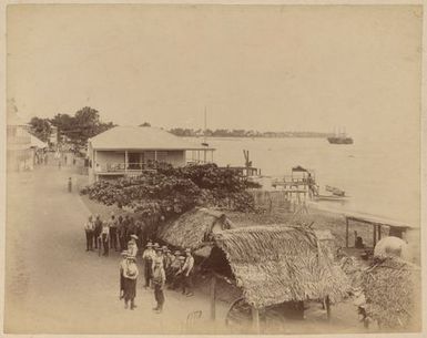 Street and harbour, Apia, Samoa