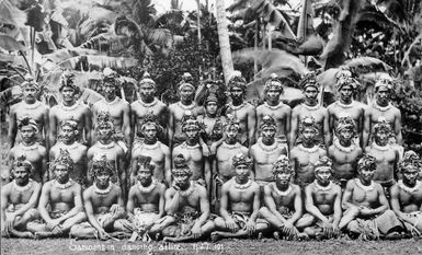 Group in Samoan dancing attire