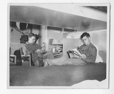 [Ralph Sprinkle and Another Man in Barracks]