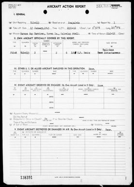 VMB-613 - ACA Reps Nos 1-5 – Air opers against the Marshall Islands, 1/13-22/45