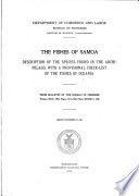 The fishes of Samoa Description of the species found in the Archipelago, with a provisional check-list of the fishes of Oceania