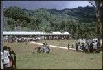 Longshot of crowd in front of Atoifi