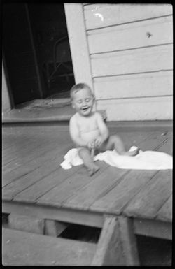 Margaret Hare as an infant