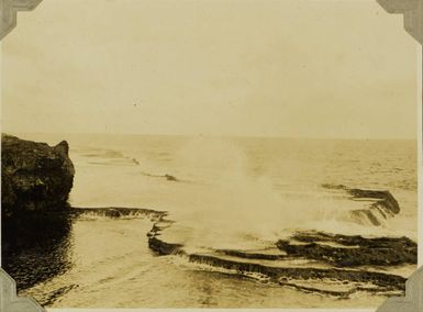 Blowholes at Mapu a Vaea, Tonga, 1928