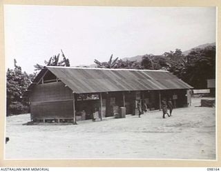 TOROKINA, BOUGAINVILLE. 1945-10-19. OFFICE AND STORE, ASSISTANT DIRECTOR ORDNANCE SERVICE DUMP, 3 DIVISION