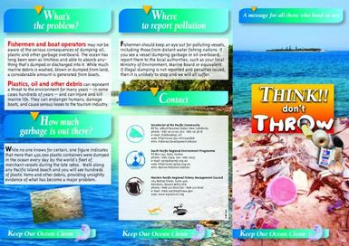 Think Don't Throw (brochure)