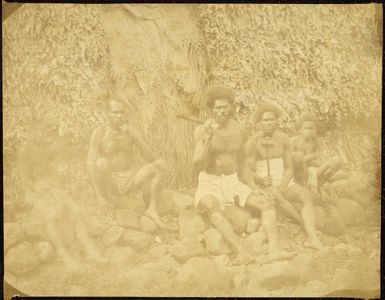 Hill tribe, Ovalau, Fiji, 1861
