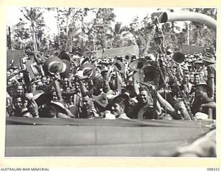BORAM, NEW GUINEA. 1945-10-26. A NEW UNIT, 67 INFANTRY BATTALION, WAS FORMED FROM VOLUNTEERS IN THE WEWAK AREA TO BECOME PART OF THE BRITISH COMMONWEALTH OCCUPATION FORCE (BCOF). THE UNIT EMBARKED ..