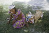 Federated States of Micronesia, woman in Chuuk State laughing