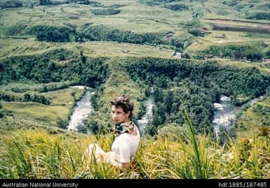 Pat looking down on the Mendi River