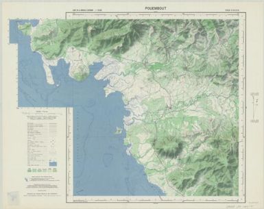 Carte de la Nouvelle Caledonie 150 000: Pouembout