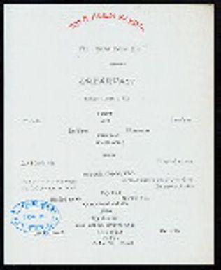 BREAKFAST [held by] TOYO KISEN KAISHA [at] EN ROUTE ABOARD HONG KONG MARU (SS)