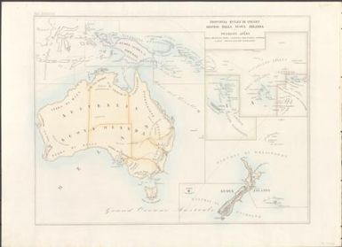 Provincia  Ecclesa. di Sydney Diocesi nella Nuova Zelanda e vicariati aplici : della Melanesia, Nuova Caledonia, dell' Oceania Centrale e dell' arcipelago dei navigatori