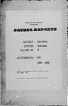 Patrol Reports. Central District, Bereina, 1968-1969