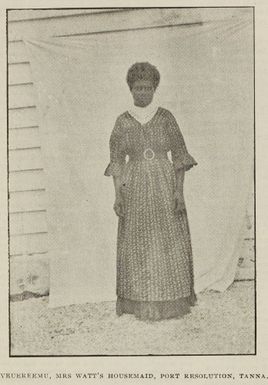 Yeuereemu, Mrs Watt's housemaid, Port Resolution, Tanna