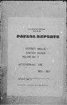 Patrol Reports. Manus District, Manus, 1956 - 1957