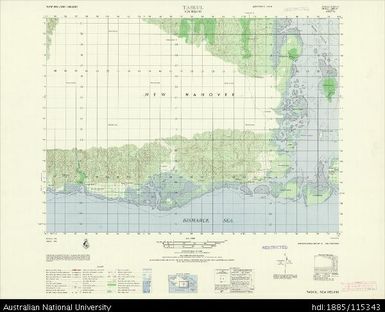 Papua New Guinea, New Ireland, Taskul, Series: AMS T795, Sheet 5850 II, 1965, 1:50 000