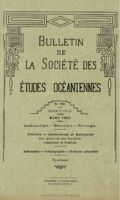 Bulletin de la Société des Études Océaniennes numéro 50