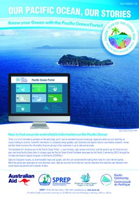 Our Pacific Ocean, Our Stories: Know your ocean with the Pacific ocean portal - Factsheet 10.