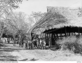 NADZAB, NEW GUINEA. 1943-09-19. THE ADMISSION CENTRE OF THE 2/4TH AUSTRALIAN FIELD AMBULANCE MAIN DRESSING STATION, 7TH AUSTRALIAN DIVISION. THIS BUILDING WAS FORMERLY THE GABMATZUNG LUTHERAN ..